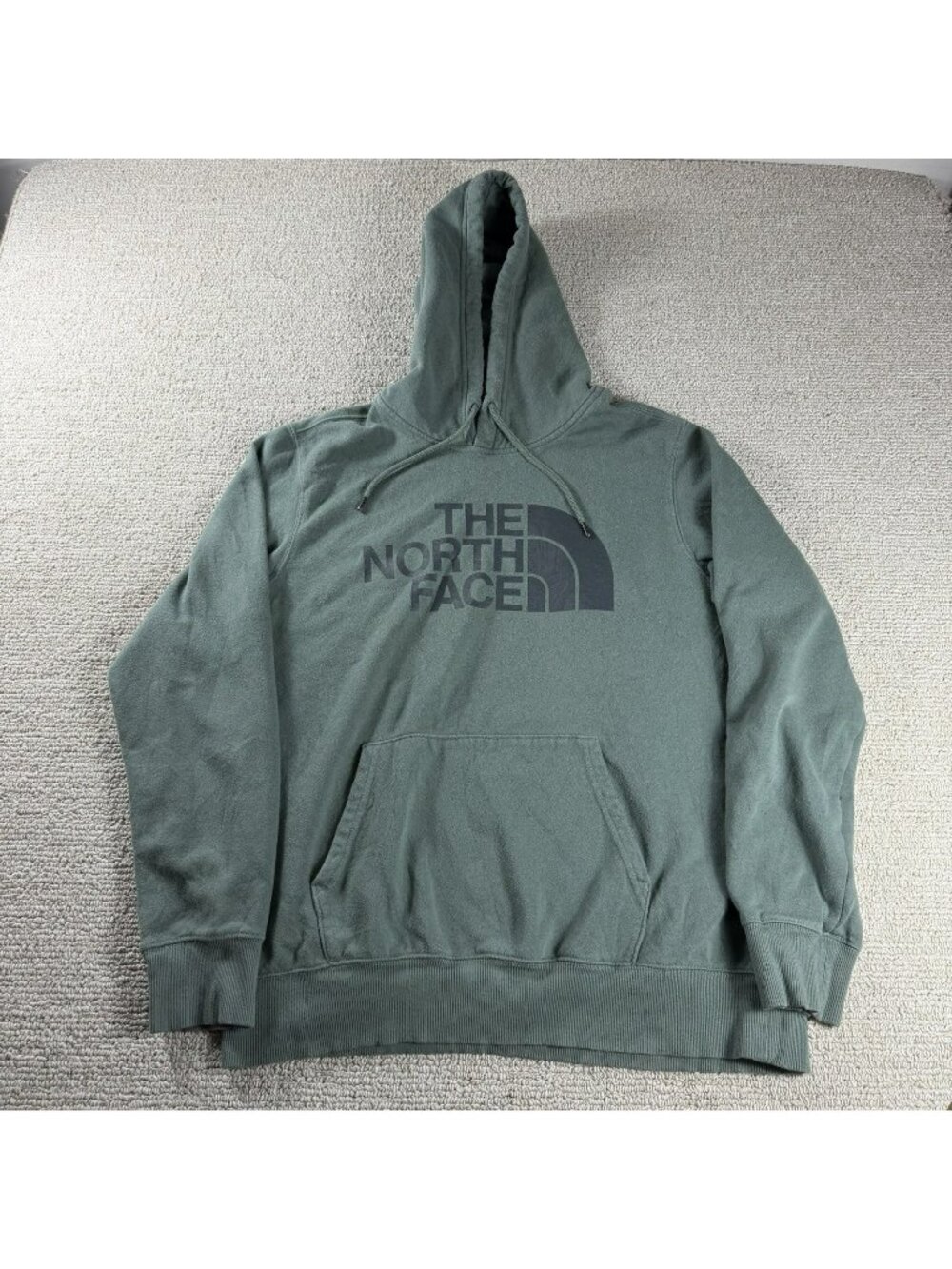 The North Face Large Logo Pullover Hoodie Green Black Men’s Size 999